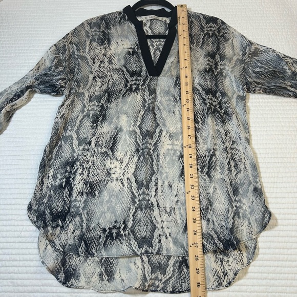 Zara Snakeskin Print Sheer Blouse. Size XS. Whimsigoth. - Picture 8 of 8